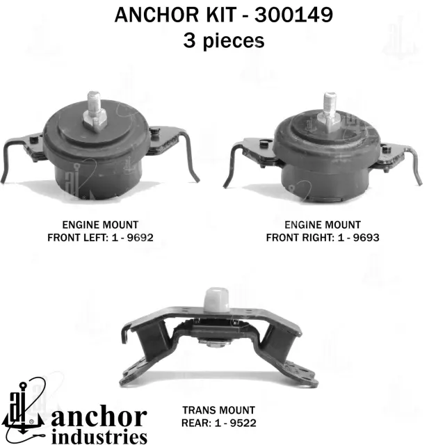 300149 - Engines &amp; Components: Anchor Engine Mount Kit for Anchor Image