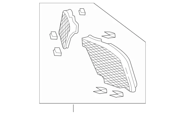 8309913 - HVAC: Lower Grille for Mercedes-Benz: Sprinter 2500, Sprinter 3500 Image image