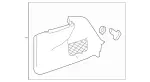 21769036049J36 - Body: Trunk Side Trim for Mercedes-Benz Image