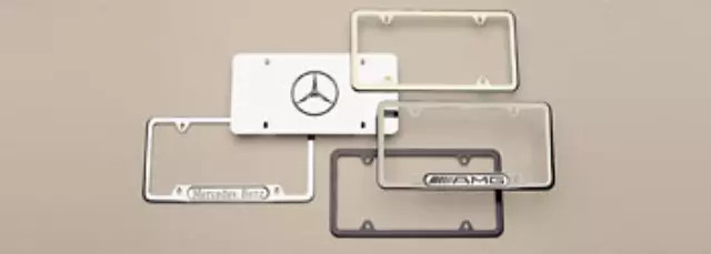 2004-2014 Mercedes-Benz - License Plate, Marque With Star Logo - Mercedes-Benz (Q-6-88-0059)