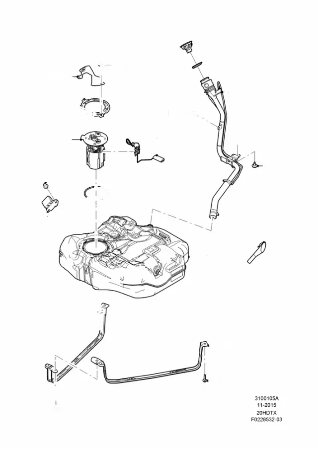 BV6Z9A299B - Fuel System: Level Sensor for Ford Image
