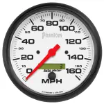 5889 - : GAUGE, SPEEDO, 5", 160MPH, ELEC. PROGRAM W/ LCD ODO, PHANTOM for AutoMeter Image