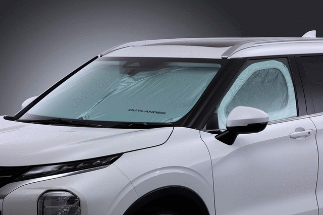 MZ518797EX - Interior: One Touch Sunshade, "Outlander" for Mitsubishi: Outlander, Outlander PHEV Image