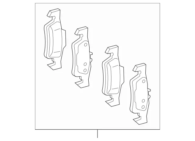 4201705 - Brake System: Disk Brake Pad for Mercedes-Benz: GL350, GL450, GL550, GLE300d, GLE350, GLE400, GLE43 AMG, GLE450 AMG, GLE550e, GLE63 AMG S, GLS350d, GLS450, GLS550, ML250, ML350, ML400, ML550 Image image