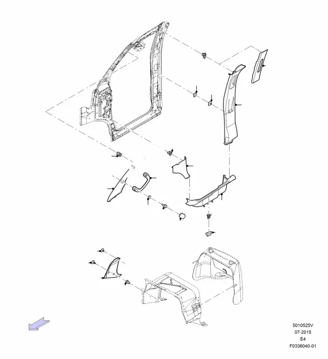 9C2Z1503598AA - Body: Windshield Pillar for Ford Image