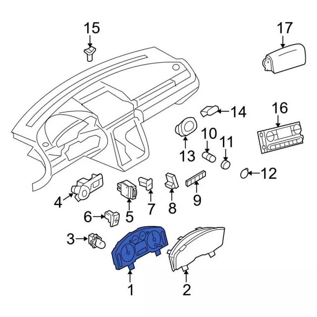 8G1Z10849V - : 2008 Ford Taurus - Cluster Assembly for Ford: Taurus Image