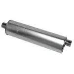 21377 - : Quiet-Flow SS Direct Fit Exhaust Muffler 2.5" Inlet (ID) 2.5" Outlet (ID) for Walker Exhaust Image