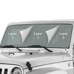 68626165AA - : Racing Optics Windshield Protection Film, single unit for Jeep: Wrangler, Wrangler JK Image
