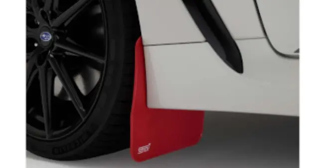 J101SCC200 - Exterior: Sti Mud Flaps - Cherry Red for Subaru Image