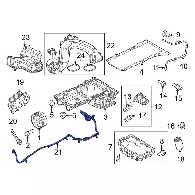PC3Z6B018C - : 2023-2024 Ford - Engine Heater Connector for Ford: F-250 Super Duty, F-350 Super Duty, F-450 Super Duty Image