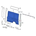 LK4Z61279D46A - Body: Side Panel for Ford Image