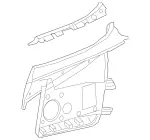 20569001537M83 - Body: Insert Panel for Mercedes-Benz Image