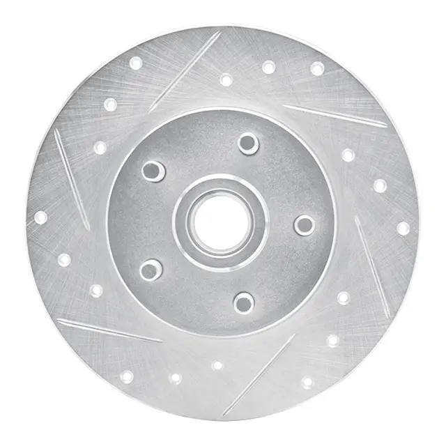 63152002L - : DFC Brake Rotor - Drilled and Slotted - Silver for DYNAMIC FRICTION Image