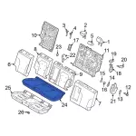 LJ8Z5862901CD - Body: Cushion Cover for Ford: Mustang Mach-E Image