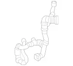 213501280164 - : Radiator Coolant Hose for Mercedes-Benz Image