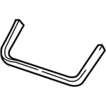 1F1Z5450988AA - Body: Shield for FORD Image