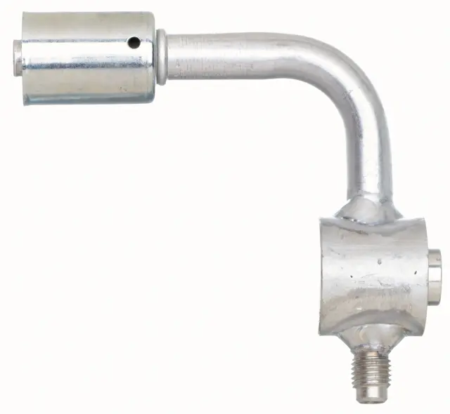 G459621008 - : Compressor Block-Single Reverse w/Switch or Service Port-90 Bent Tube-Aluminum for Gates Image