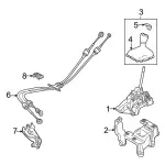 F1FZ7213R - : 2015-2018 Ford Focus - Shift Knob for Ford: Focus Image