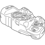 KV6Z9002C - Fuel System: Fuel Tank for Ford: Transit Connect Image