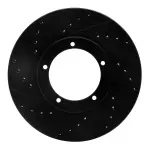 63302001L - : DFC Brake Rotor - Drilled and Slotted - Black for DYNAMIC FRICTION Image