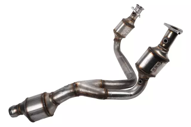 Part# 23462199 3-Way Catalytic Converter with Pipes, Flanges, Bushings, and Label - GM (23462199)