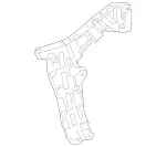 2238805800 - Bumper/Fender/Hood: Mounting Rail for Mercedes-Benz: 350SD, Maybach S580, Maybach S680, S500, S580, S580e, S63 AMG E Performance Image