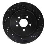 63354222R - : DFC Brake Rotor - Drilled and Slotted - Black for DYNAMIC FRICTION Image