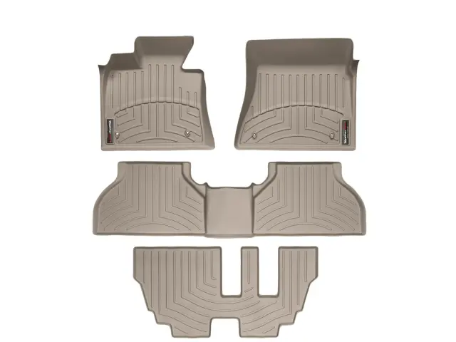 45095123 - : Tan FloorLiner™ DigitalFit®, Front, 2nd Row &amp; 3rd Row for WeatherTech Image