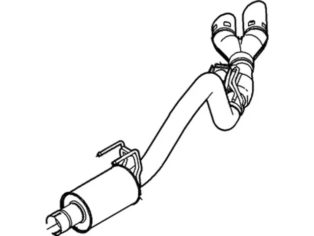 7C3Z5230D - Exhaust: Muffler for Ford: F-250 Super Duty, F-350 Super Duty, F-450 Super Duty Image