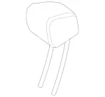 25397021009E38 - Body: Headrest for Mercedes-Benz Image