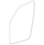 25369701519G44 - Body: Body Weather-strip for Mercedes-Benz Image