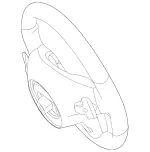 46041039E38 - Steering: Steering Wheel for Mercedes-Benz Image