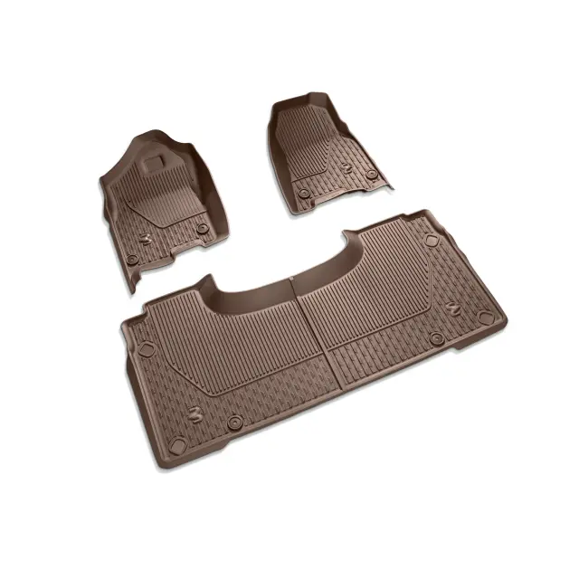 82215320AD - : All-Weather Floor Mats, Front &amp; Rear -- Crew (Brown) for Mopar Image