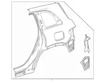 2476307902 - Side Walls: Side Wall for Mercedes-Benz: EQB 250+, EQB 300, EQB 350, GLB250, GLB35 AMG Image