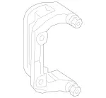 1664230106 - Brake System: Brake Carrier for Mercedes-Benz: GLE300d, GLE350, GLE400, GLE43 AMG, GLE450 AMG, GLE550e, GLE63 AMG S, ML250, ML350, ML400, ML550 Image