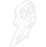 2066890800 - Instrument Panel/Center Console/Linings: Insert, Stowage Cmprt for Mercedes-Benz Image