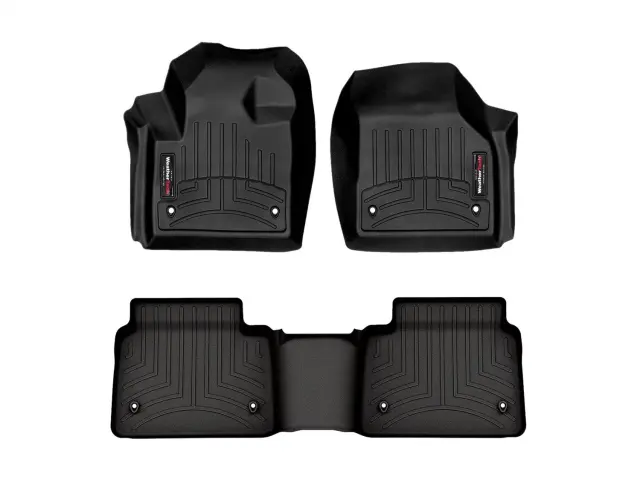 44158912 - : Black FloorLiner™ DigitalFit®, Front &amp; 2nd Row for WeatherTech Image
