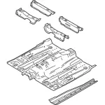 F2GZ5811135A - Body: Front Floor Pan for Ford: Edge | Lincoln: MKX Image
