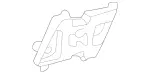 29882581 - Body: Body Side Molding Fastener for Mercedes-Benz Image
