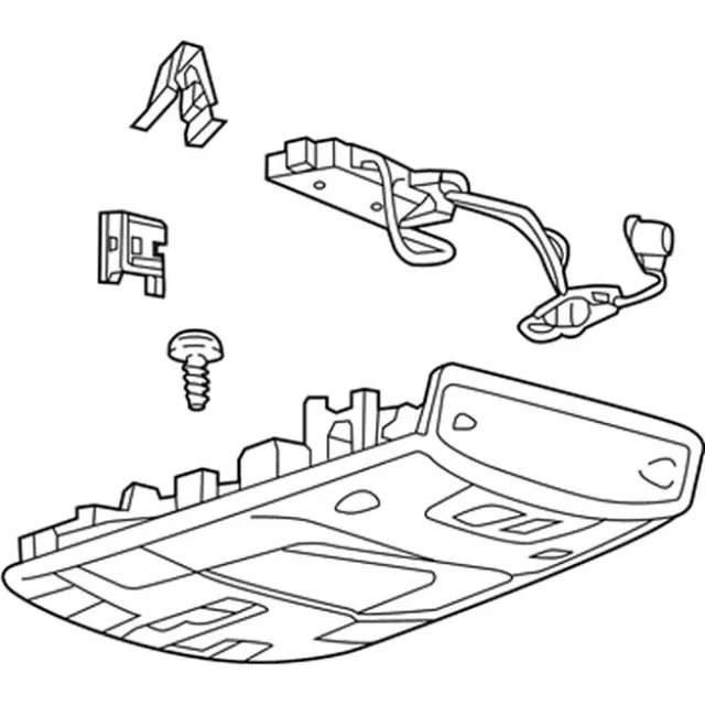 FL3Z18519A70KAK - Body: Overhead Console for Ford Image