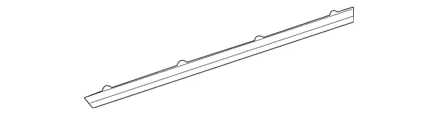 2136900662 - Rear Doors: Deflector Strip for Mercedes-Benz: E300, E350, E43 AMG, E53 AMG, E63 AMG S Image image