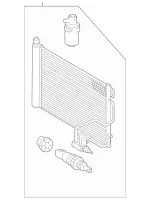 2035001254 - : Condensor for Mercedes-Benz Image