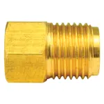 BLF28C - : Brass Adapter, Female(3/8-24 Inverted), Male(9/16-18 Inverted), 1/card for AGS Image