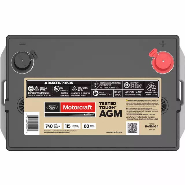 Battery - Ford (BXT-34B)