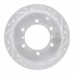 63172054R - : DFC Brake Rotor - Drilled and Slotted - Silver for DYNAMIC FRICTION Image
