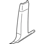 FL1Z7824356AB - Body: Lower Center Pillar Trim for Ford: Expedition | Lincoln: Navigator Image