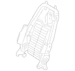 2309101134 - Driver Seat: Backrest Frame for Mercedes-Benz Image