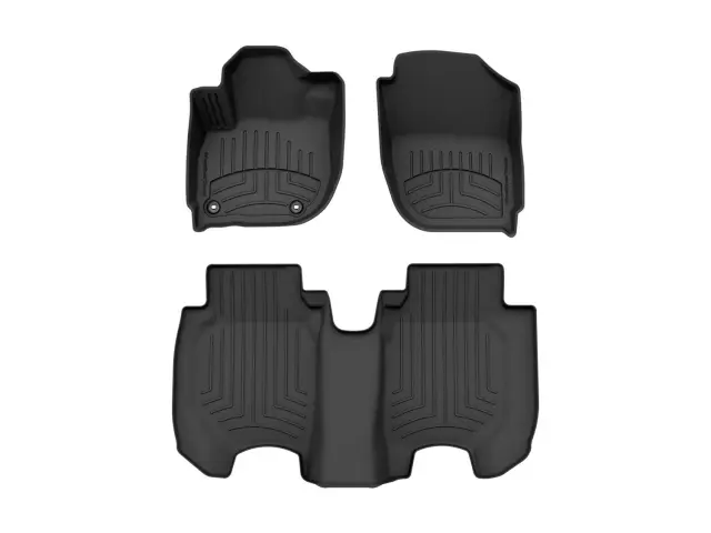 4470513IM - : Black FloorLiner™ HP, 1st &amp; 2nd Row for WeatherTech Image