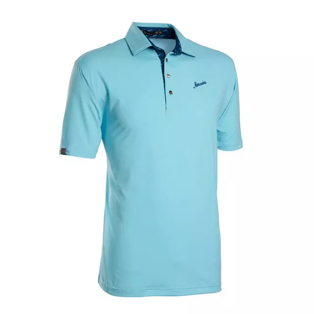 152368402 - : Mer Finn Ryan Performance Pique Polo Aqu for Mercedes-Benz Image
