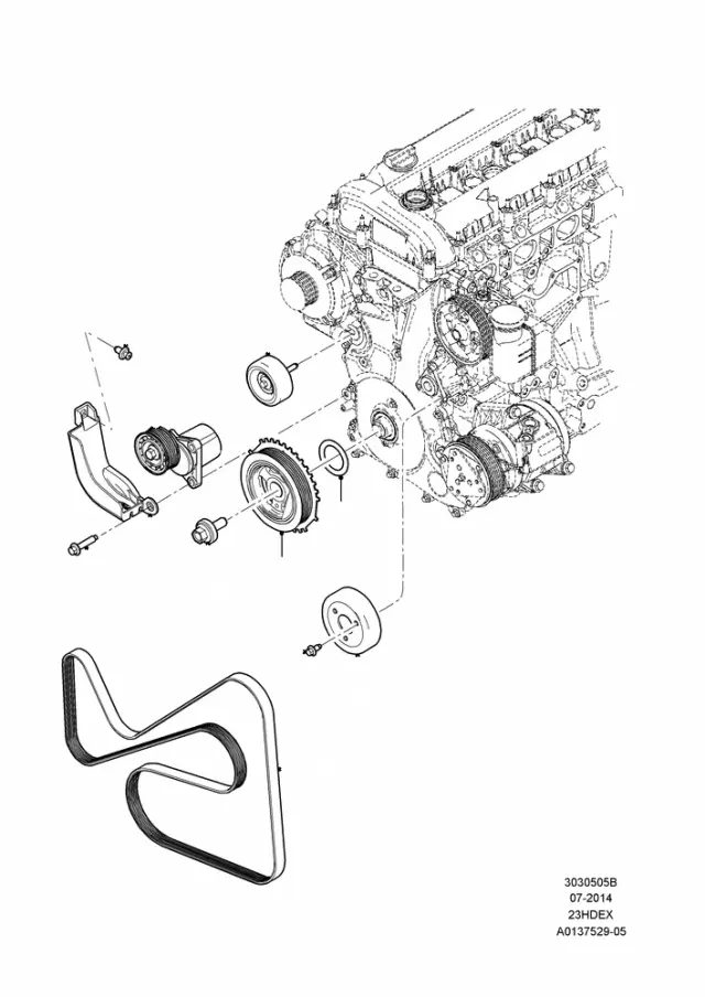 6E5Z6A228B - Engine: Tensioner for Ford Image